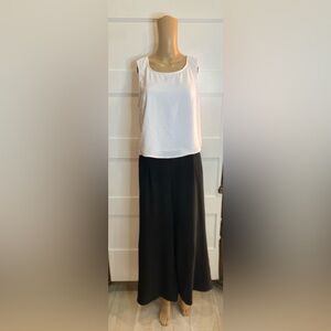 Roylamp White Sleeveless Top Black Skirt Set Size Large Chic Women’s 2 Piece